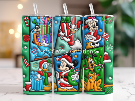 Mouse and Friends Christmas Tumbler