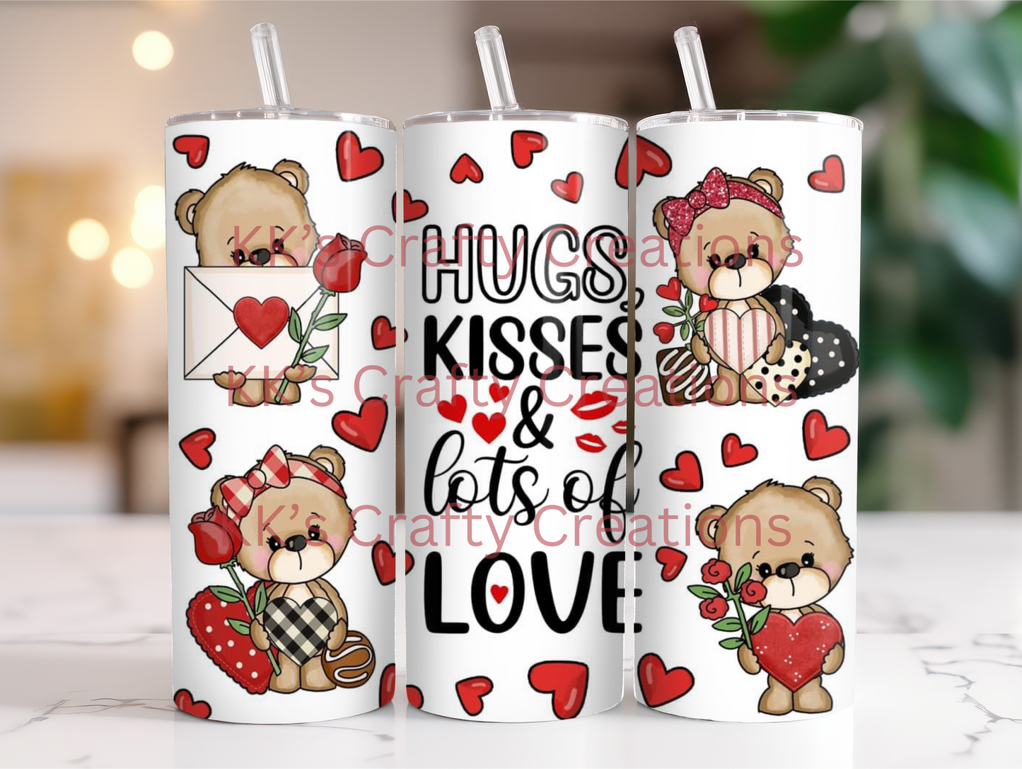 Bear Hugs and Kisses Tumbler