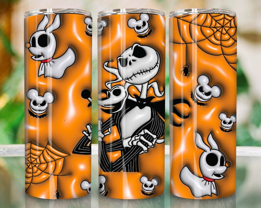 Skellington Puffy Tumbler