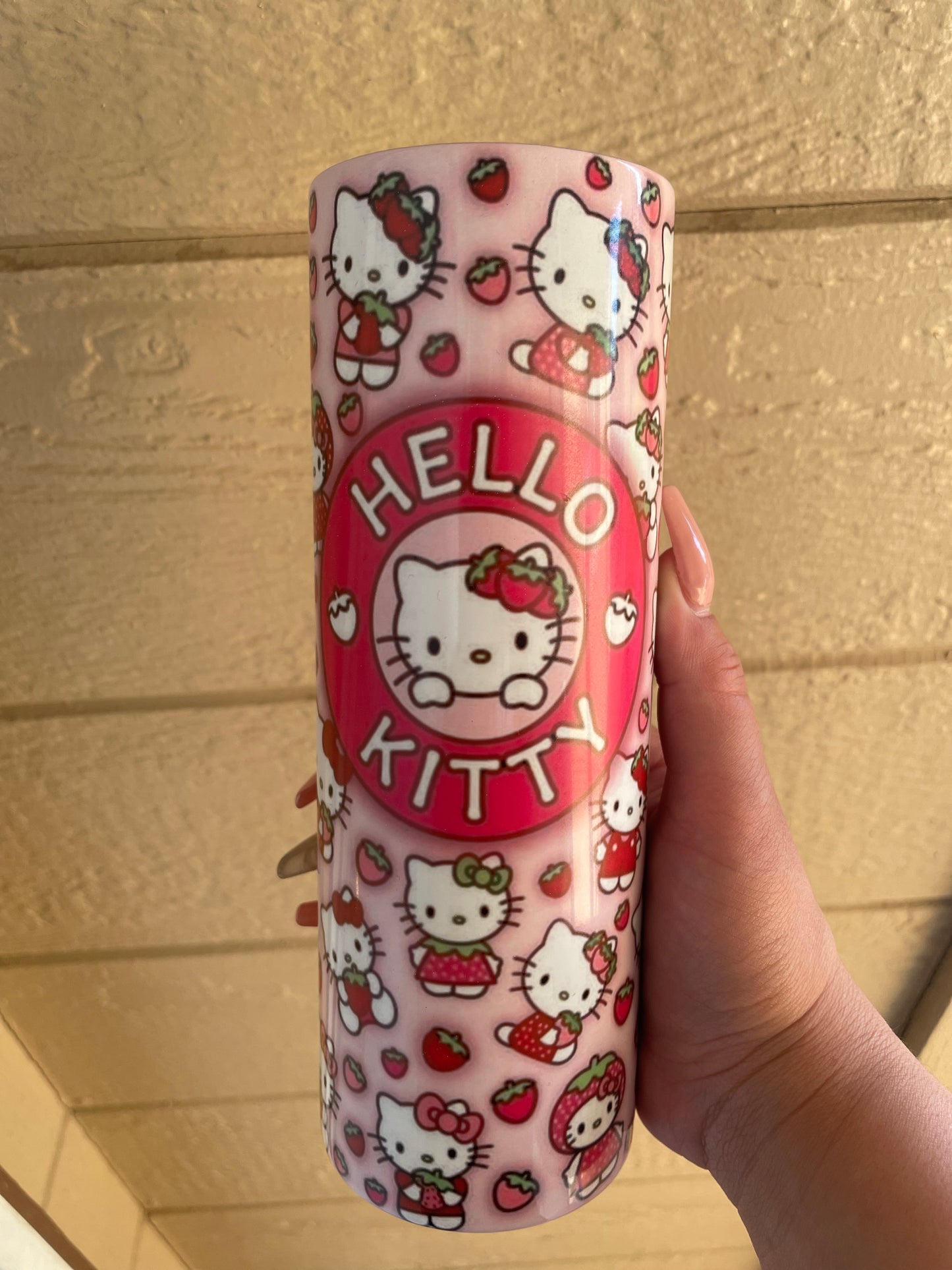 Strawberry Kitty Tumbler