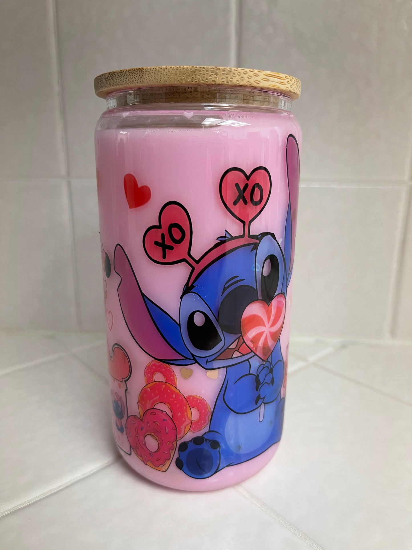 Stitch Snow Globe Glass