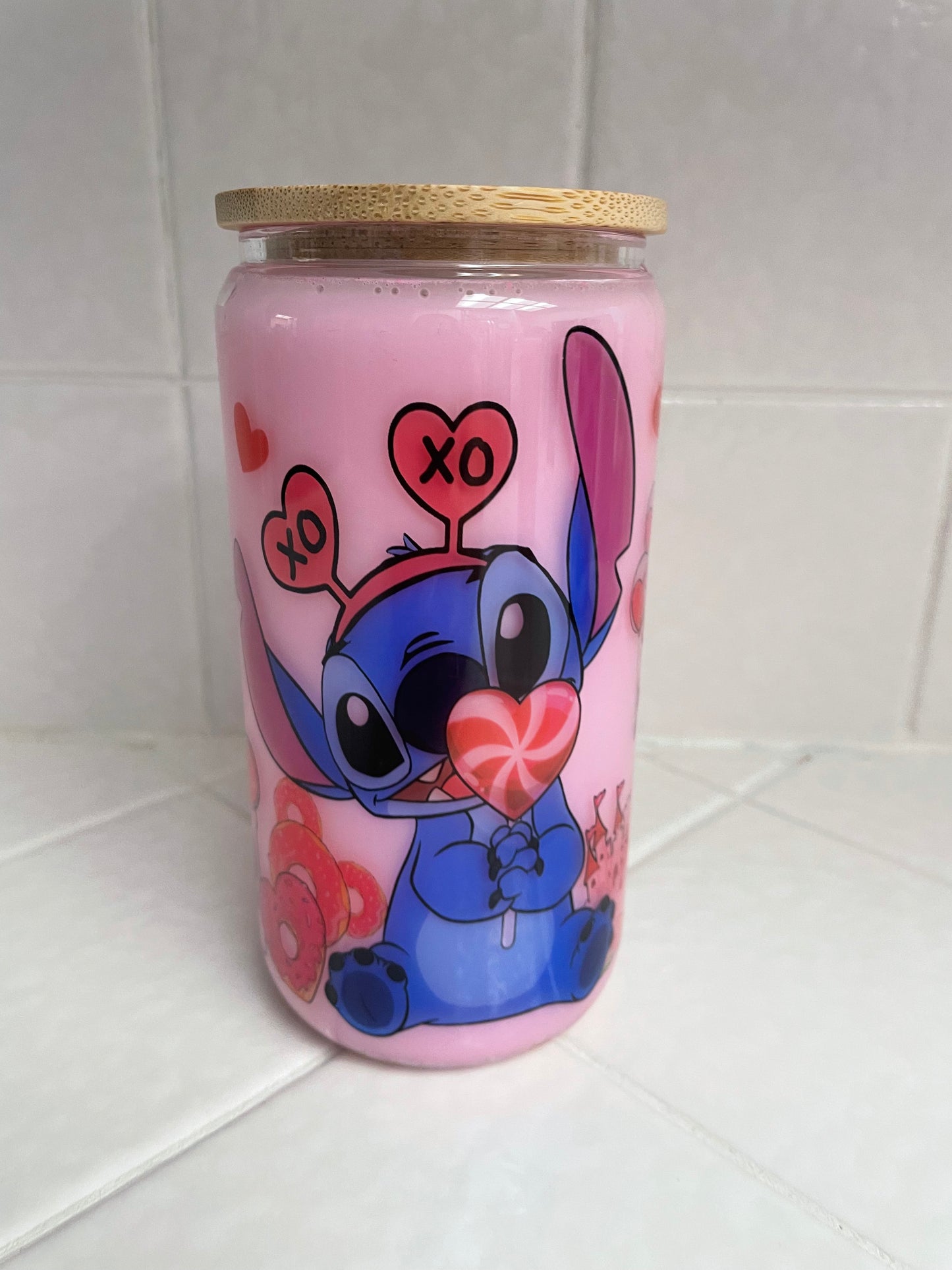 Stitch Snow Globe Glass